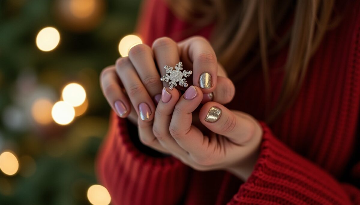 Noël 2024 : 15 Inspirations de Manucures Féeriques pour Sublimer Vos Ongles pendant les Fêtes